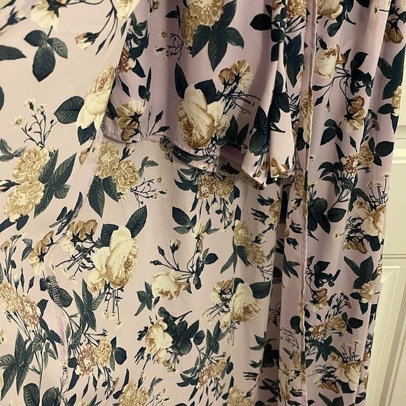 Altar'd State‎ Walk-Through Maxi Skorts/Dress lilac /creams roses women’s size M - Picture 5 of 14